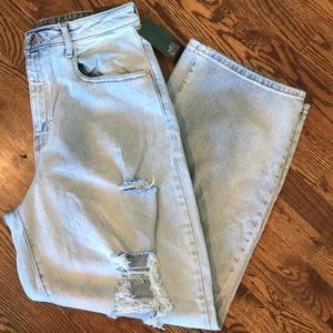 Wild Fable Super High Rise Baggy Distressed Jeans